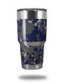 Skin Decal Wrap for Yeti Tumbler Rambler 30 oz WraptorCamo Old School Camouflage Camo Blue Navy (TUMBLER NOT INCLUDED)