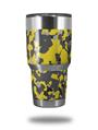 Skin Decal Wrap for Yeti Tumbler Rambler 30 oz WraptorCamo Old School Camouflage Camo Yellow (TUMBLER NOT INCLUDED)