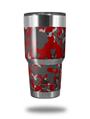Skin Decal Wrap for Yeti Tumbler Rambler 30 oz WraptorCamo Old School Camouflage Camo Red (TUMBLER NOT INCLUDED)