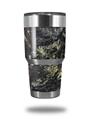 Skin Decal Wrap for Yeti Tumbler Rambler 30 oz Marble Granite 03 Black (TUMBLER NOT INCLUDED)