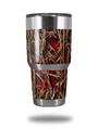 Skin Decal Wrap for Yeti Tumbler Rambler 30 oz WraptorCamo Grassy Marsh Camo Red (TUMBLER NOT INCLUDED)