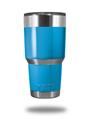 Skin Decal Wrap for Yeti Tumbler Rambler 30 oz Solid Color Blue Neon (TUMBLER NOT INCLUDED)