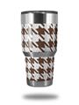 Skin Decal Wrap for Yeti Tumbler Rambler 30 oz Houndstooth Chocolate Brown (TUMBLER NOT INCLUDED)