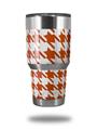 Skin Decal Wrap for Yeti Tumbler Rambler 30 oz Houndstooth Burnt Orange (TUMBLER NOT INCLUDED)