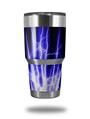 Skin Decal Wrap for Yeti Tumbler Rambler 30 oz Lightning Blue (TUMBLER NOT INCLUDED)