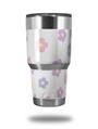 Skin Decal Wrap for Yeti Tumbler Rambler 30 oz Pastel Flowers (TUMBLER NOT INCLUDED)