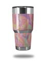 Skin Decal Wrap for Yeti Tumbler Rambler 30 oz Neon Swoosh on Pink (TUMBLER NOT INCLUDED)