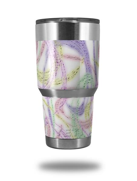 Skin Decal Wrap for Yeti Tumbler Rambler 30 oz Smooth Fades Neon