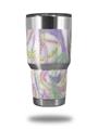 Skin Decal Wrap for Yeti Tumbler Rambler 30 oz Neon Swoosh on White (TUMBLER NOT INCLUDED)