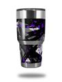 Skin Decal Wrap for Yeti Tumbler Rambler 30 oz Abstract 02 Purple (TUMBLER NOT INCLUDED)