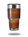 Skin Decal Wrap for Yeti Tumbler Rambler 30 oz Plaid Pumpkin Orange (TUMBLER NOT INCLUDED)