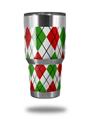 Skin Decal Wrap for Yeti Tumbler Rambler 30 oz Argyle Red and Green (TUMBLER NOT INCLUDED)