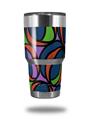 Skin Decal Wrap for Yeti Tumbler Rambler 30 oz Crazy Dots 02 (TUMBLER NOT INCLUDED)