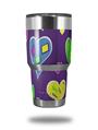 Skin Decal Wrap for Yeti Tumbler Rambler 30 oz Crazy Hearts (TUMBLER NOT INCLUDED)