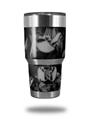 Skin Decal Wrap for Yeti Tumbler Rambler 30 oz Skulls Confetti White (TUMBLER NOT INCLUDED)