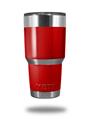 Skin Decal Wrap for Yeti Tumbler Rambler 30 oz Solids Collection Red (TUMBLER NOT INCLUDED)