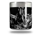 Skin Decal Wrap for Yeti Rambler Lowball - Chrome Skull on Black (CUP NOT INCLUDED)