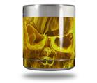 Skin Decal Wrap for Yeti Rambler Lowball - Flaming Fire Skull Yellow (CUP NOT INCLUDED)