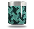 Skin Decal Wrap for Yeti Rambler Lowball - Retro Houndstooth Seafoam Green (CUP NOT INCLUDED)