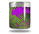 Skin Decal Wrap for Yeti Rambler Lowball - Halftone Splatter Hot Pink Green (CUP NOT INCLUDED)