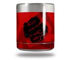 Skin Decal Wrap for Yeti Rambler Lowball - Oriental Dragon Black on Red (CUP NOT INCLUDED)