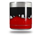 Skin Decal Wrap for Yeti Rambler Lowball - Ripped Colors Black Red (CUP NOT INCLUDED)