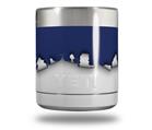 Skin Decal Wrap for Yeti Rambler Lowball - Ripped Colors Blue White (CUP NOT INCLUDED)