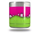 Skin Decal Wrap for Yeti Rambler Lowball - Ripped Colors Hot Pink Neon Green (CUP NOT INCLUDED)