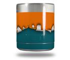 Skin Decal Wrap for Yeti Rambler Lowball - Ripped Colors Orange Seafoam Green (CUP NOT INCLUDED)