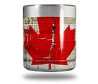 Skin Decal Wrap for Yeti Rambler Lowball - Painted Faded and Cracked Canadian Canada Flag (CUP NOT INCLUDED)
