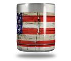 Skin Decal Wrap for Yeti Rambler Lowball - Painted Faded and Cracked USA American Flag (CUP NOT INCLUDED)