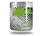 Skin Decal Wrap for Yeti Rambler Lowball - Halftone Splatter Green White (CUP NOT INCLUDED)