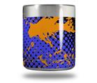 Skin Decal Wrap for Yeti Rambler Lowball - Halftone Splatter Orange Blue (CUP NOT INCLUDED)