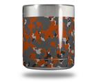 Skin Decal Wrap for Yeti Rambler Lowball - WraptorCamo Old School Camouflage Camo Orange Burnt (CUP NOT INCLUDED)