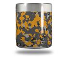 Skin Decal Wrap for Yeti Rambler Lowball - WraptorCamo Old School Camouflage Camo Orange (CUP NOT INCLUDED)