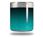 Skin Decal Wrap for Yeti Rambler Lowball - Smooth Fades Neon Teal Black (CUP NOT INCLUDED)
