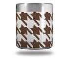 Skin Decal Wrap for Yeti Rambler Lowball - Houndstooth Chocolate Brown (CUP NOT INCLUDED)