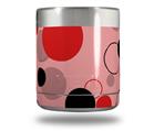 Skin Decal Wrap for Yeti Rambler Lowball - Lots of Dots Red on Pink (CUP NOT INCLUDED)