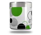 Skin Decal Wrap for Yeti Rambler Lowball - Lots of Dots Green on White (CUP NOT INCLUDED)