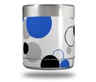 Skin Decal Wrap for Yeti Rambler Lowball - Lots of Dots Blue on White (CUP NOT INCLUDED)