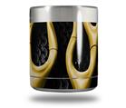 Skin Decal Wrap for Yeti Rambler Lowball - Metal Flames Yellow (CUP NOT INCLUDED)