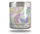 Skin Decal Wrap for Yeti Rambler Lowball - Neon Swoosh on White (CUP NOT INCLUDED)