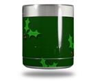 Skin Decal Wrap for Yeti Rambler Lowball - Christmas Holly Leaves on Green (CUP NOT INCLUDED)