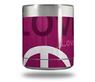 Skin Decal Wrap for Yeti Rambler Lowball - Love and Peace Hot Pink (CUP NOT INCLUDED)
