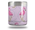 Skin Decal Wrap for Yeti Rambler Lowball - Flamingos on Pink (CUP NOT INCLUDED)