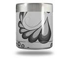 Skin Decal Wrap for Yeti Rambler Lowball - Petals Gray (CUP NOT INCLUDED)