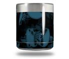 Skin Decal Wrap for Yeti Rambler Lowball - Skulls Confetti Blue (CUP NOT INCLUDED)