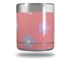 Skin Decal Wrap for Yeti Rambler Lowball - Pastel Flowers on Pink (CUP NOT INCLUDED)