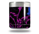 Skin Decal Wrap for Yeti Rambler Lowball - Twisted Garden Hot Pink and Blue (CUP NOT INCLUDED)