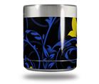 Skin Decal Wrap for Yeti Rambler Lowball - Twisted Garden Blue and Yellow (CUP NOT INCLUDED)